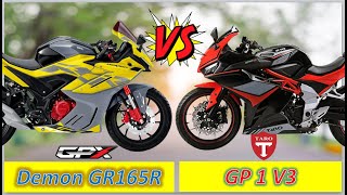 GPX Demon GR 165R vs Taro Gp1 V3 Full Comparison Review which one is Best Battle in two bike [upl. by Naam]