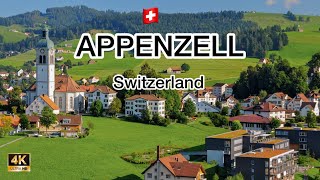 Appenzell  Switzerland  One of the Most Beautiful Fairytale Village of 🇨🇭 4K Walking Tour [upl. by Chalmer]