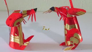 How to make Hongbao Paper Mouse  Year of Rat CNY TUTORIAL NO 108 [upl. by Llerred]