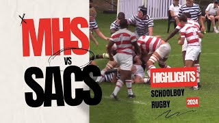 1st XV Michaelhouse vs SACS Rugby 2024 Highlights [upl. by Modnarb]