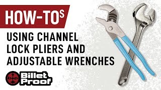 Great Tutorial On Howto Use Channel Lock Pliers and Adjustable Wrenches 101 [upl. by Capello238]