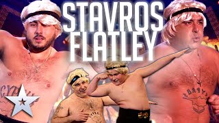 STAVROS FLATLEY  All Performances  Britains Got Talent [upl. by Naffets452]