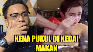 KENA PUKUL DI KEDAI MAKAN SEMASA LIVE VIRAL [upl. by Anyk429]