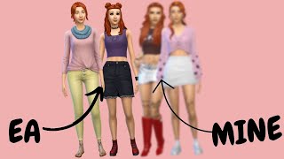 Pleasant twins townie makeover  Sims 4 Townie makeover [upl. by Renaud723]