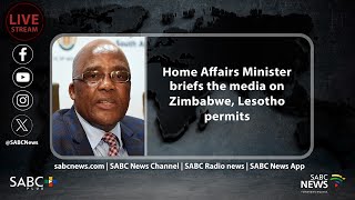 Home Affairs minister Dr Aaron Motsoaledi media briefing on Zimbabwe Lesotho permits [upl. by Rogerson]