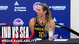 Indiana Fever Postgame Media Availability vs Seattle Storm  August 18 2024 [upl. by Doner147]