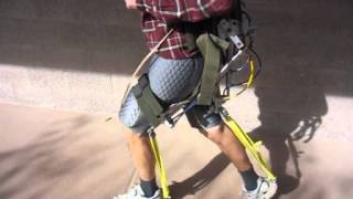 AirLegs V1 Robotic Exoskeleton Running Augmentation [upl. by Garmaise320]