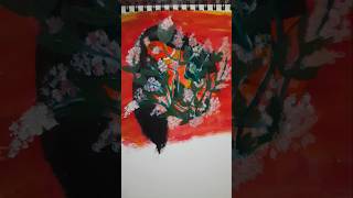 Simple creative art watercolour painting of art artstudiobykiran art creative shortsmusicayt [upl. by Knipe352]