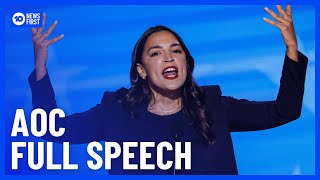 AOC Full Speech DNC Day 1  10 News First [upl. by Bevash]