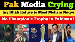 Jay Shah Refused To Meet PCB Chairman In ICC Meeting  Pak Media on BCCI Vs PCB  Pak Reacts [upl. by Norag]