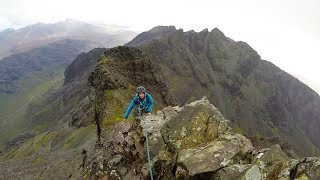 Climbing the Inaccessible Pinnacle In Pinn  Skye Sgùrr Dearg munro and the Cuillin ridge [upl. by Airad]