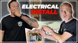 Installing Recessed Lighting Bathroom Remodel EP 2 [upl. by Elocaj514]