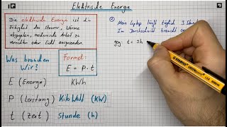 Elektrische Energie berechnen [upl. by Toolis]