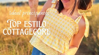 Cosemos un Top Fácil y Bonito 🌸 Tutorial Paso a Paso✂️ [upl. by Gnut]