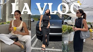 LA travel vlog ♡ Bel Air shopping in Beverly Hills La La Land farmers market Community Goods [upl. by Enogitna108]