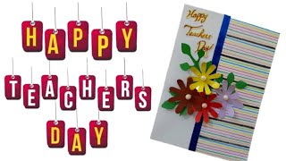 Easy and quick teachers day card  happy teachers day greeting card [upl. by Himelman24]