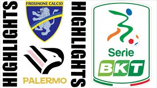 Frosinone vs Palermo 11 Highlights  Serie B 20242025 [upl. by Atenek]