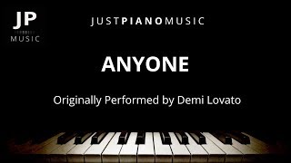 Anyone Piano Accompaniment Demi Lovato [upl. by Paolina]