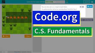 For Loops with Bee CS Express Lesson 227 Codeorg Tutorial with Answers [upl. by Witte]