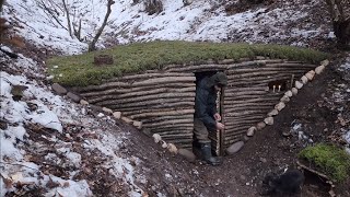 I BUILT A SHELTER IN THE FOREST AND LIVED THERE FOR 2 MONTHS [upl. by Seebeck]