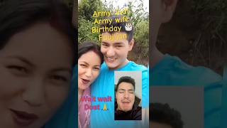 New happy birthday song shorts love asmita fauji wife birthdaysong [upl. by Eniliuqcaj]