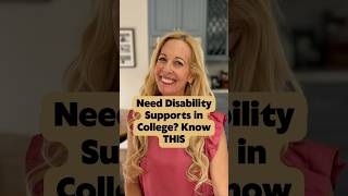 Need Disability Supports in College Know THIS [upl. by Ellita]