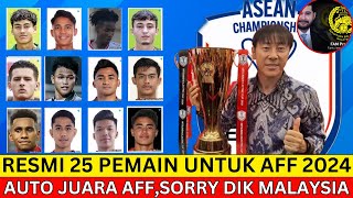 UPDATE TERBARU 25 Pemain Yang dipanggil Shin Tae Yong di AFF 2024 Banyak Pemain SeniorBerita Bola [upl. by Sisto]