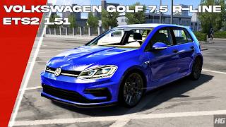 Volkswagen Golf 75 RLine 2018 ETS2 151  Euro Truck Simulator 2  ETS 2  Car Mod [upl. by Nalloh815]