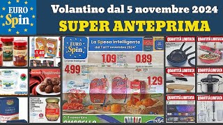 volantino EUROSPIN dal 5 novembre 2024 ✅ Sapori in festa anteprima 🔥 Super offerte e promozioni [upl. by Oznol804]