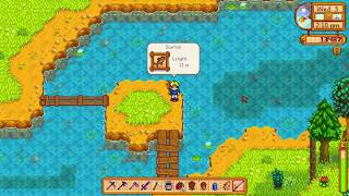 How to fish a SUNFISH  Stardew Valley [upl. by Sobmalarah48]