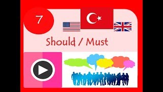 Should  Must gereklilik kipi MODAL VERBS  7sınıf ingilizce öğreniyoruz  ingilizce öğreniyorum [upl. by Yesrej]