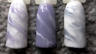 Super easy Marble Gel Nail art design no Sharpies or acrylic [upl. by Kryska]