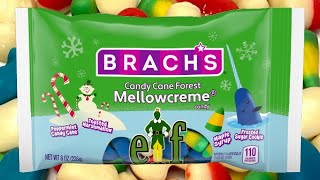 Brachs Candy Cane Forest Mellowcreme Tasting [upl. by Ainnek]