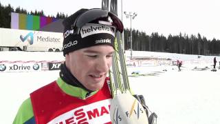 Dario Cologna talks mass start classic in Nove Mesto [upl. by Akcinahs]