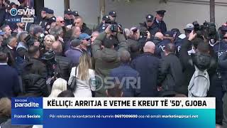 Efektivi i policisë humbet ndjenjat gjatë protestës para Bashkisë [upl. by Nadroj500]