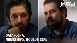 Datafolha Nunes 55 Boulos 33 [upl. by Dalt]