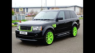 2009 RANGE ROVER SPORT FANTOM SE TDV6 27 AUTO DIESEL RARE CAR GREEN FANTOM TRIM £9995 [upl. by Pernick447]