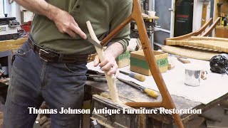 Restoring a Masterpiece  Thomas Johnson Antique Furniture Restoration [upl. by Orhtej]