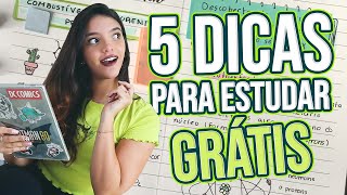 🔥 5 DICAS PARA ESTUDAR DE GRAÇA PARA O ENEM 😱🌎 Débora Aladim [upl. by Akkina]