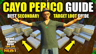 GTA 5 Online SOLO Elite Cayo Perico Heist Guide BEST Secondary Target Loot SECRET [upl. by Frederich]