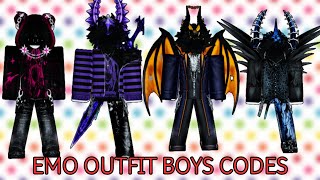 EMO BOYS OUTFIT CODES FOR BERRY AVENUE BLOXBURG AND BROOKHAVEN [upl. by Margarette]