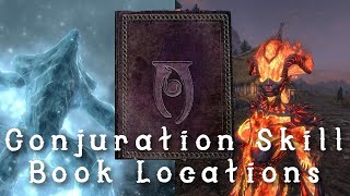 All CONJURATION Skill Books  Skyrim Skill Books [upl. by Ayotnom]