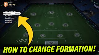 How to Change Formation on FC 25 Ultimate Team [upl. by Nomit165]