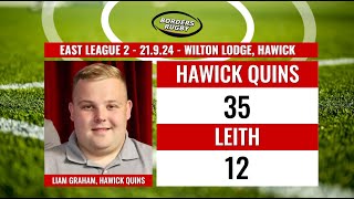 HAWICK HARLEQUINS v LEITH  EAST LEAGUE 2 POST MATCH REACTION  21924 [upl. by Leola700]