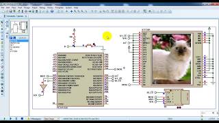 SD Card and ST7735R TFT Proteus simulation with PIC18F4550 [upl. by Ettedualc]