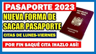 Nueva forma para sacar pasaporte en Perú Obtén tu cita y pasaporte súper rápido [upl. by Estas]