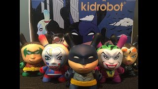 Batman Dunny Kidrobot Vinyl Figures Full Case Unboxing [upl. by Annawyt]