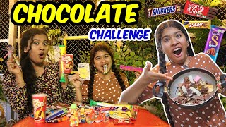 😱Mixing All CHOCOLATES Together😳  ⚠️Dont Try this at HOME🚫  Craziest Challenge🤪 Ammu Times [upl. by Anitsua]