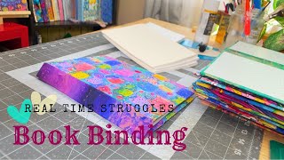 Binding a Handmade Book with Me  This is How its Really Like Struggles and Troubles [upl. by Hike506]