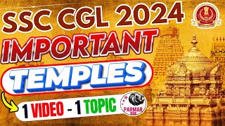 SSC EXAMS 2024  STATIC GK  IMPORTANT TEMPLES PARMAR SSC [upl. by Michiko]